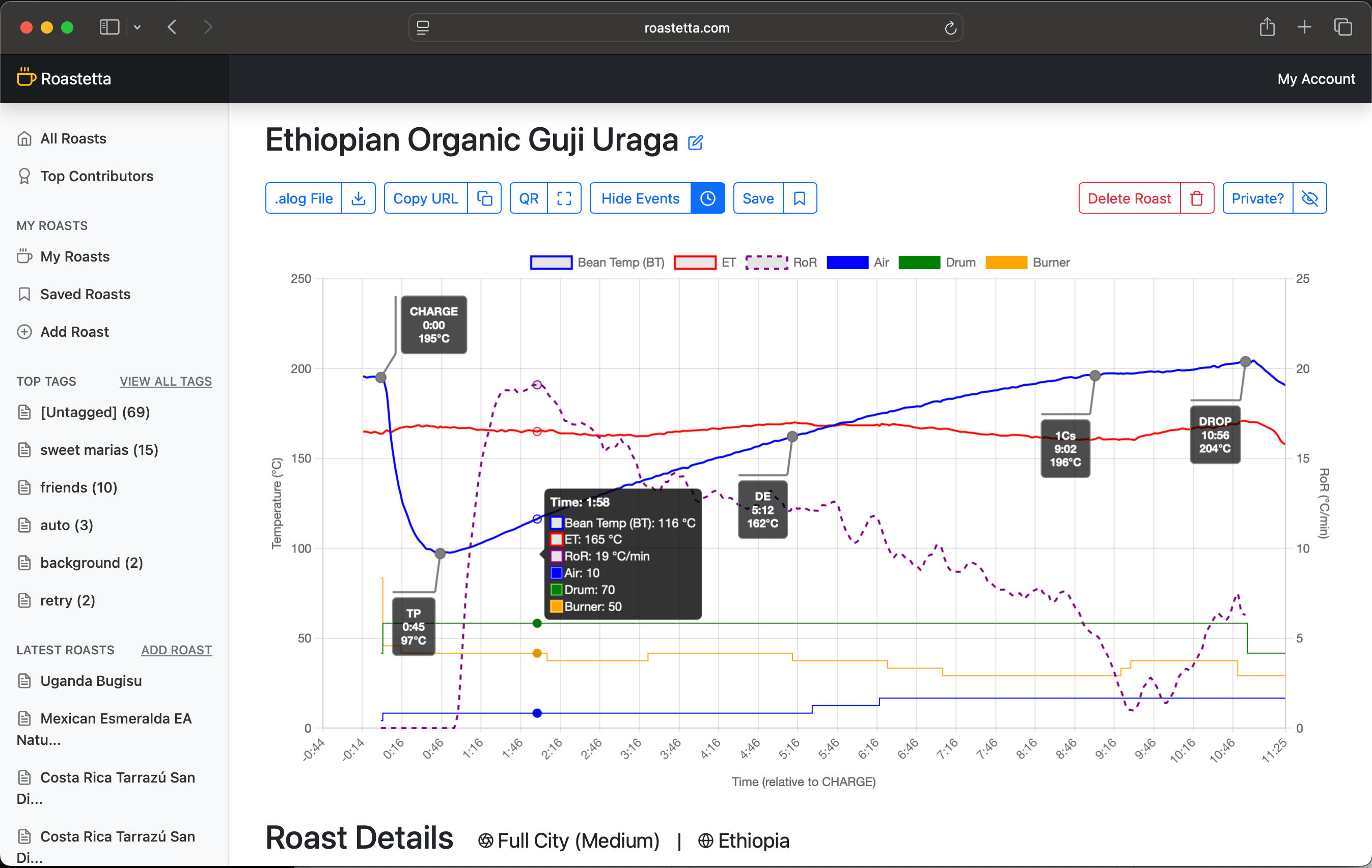 Roastetta Screenshot